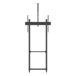 Soporte de Piso Móvil para Pantalla / 65 a 100 in / VESA 100x100 a 1000x600 / Carga 120 kg / Aluminio y Acero