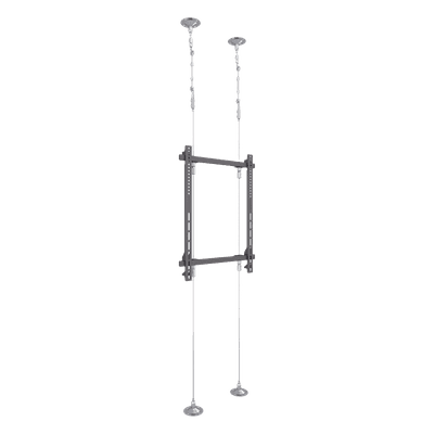 Montaje Cableado de Acero| Suelo a Techo| Capacidad Máx. de Carga 30kg| Para Pantallas de 32" ~ 75"| VESA 400 x 600
