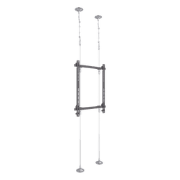 Montaje Cableado de Acero| Suelo a Techo| Capacidad Máx. de Carga 30kg| Para Pantallas de 32" ~ 75"| VESA 400 x 600