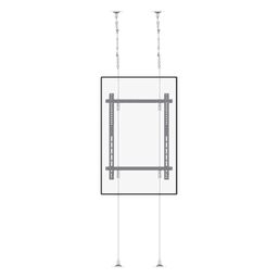 Montaje Cableado de Acero| Suelo a Techo| Capacidad Máx. de Carga 30kg| Para Pantallas de 32" ~ 75"| VESA 400 x 600