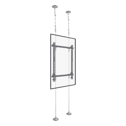 Montaje Cableado de Acero| Suelo a Techo| Capacidad Máx. de Carga 30kg| Para Pantallas de 32" ~ 75"| VESA 400 x 600