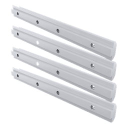Barras de extensión de riel de aluminio