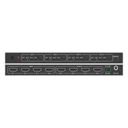 Matriz HDMI / 4x4 / 4K@30Hz / 10.2 Gbps / Escalador Integrado / Video Wall / Control RS-232 e IR