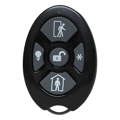 ALULA - Control Remoto de Seguridad Cinco Botones / Compatible con Automatización del Hogar / Encriptación Inalámbrica / Indicador de Batería Baja