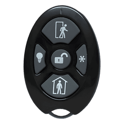 ALULA - Control Remoto de Seguridad Cinco Botones / Compatible con Automatización del Hogar / Encriptación Inalámbrica / Indicador de Batería Baja