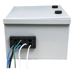 Kit de Gabinete de Poliéster IP65 / Switch PoE Mixto 24V/48V / Batería 12V 7Ah / 300x400x200 mm (11.8x15.7x7.9 in)