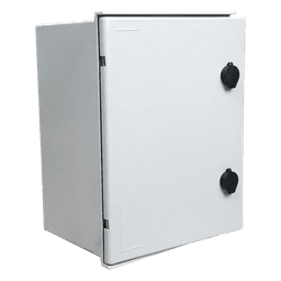 Kit de Gabinete de Poliéster IP65 / Switch PoE Mixto 24V/48V / Batería 12V 7Ah / 300x400x200 mm (11.8x15.7x7.9 in)