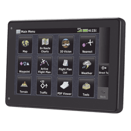 Navegador portátil aeronáutico / Pantalla táctil 7' / Visión 3D / Receptor SBAS/WAAS/GLONASS / Tráfico aéreo / 4 horas batería