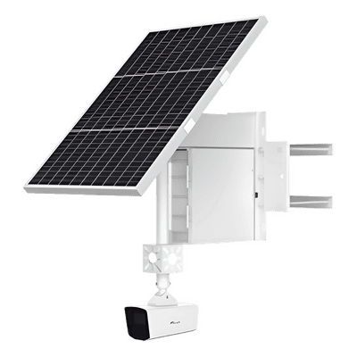 Cámara Solar 4G con IA LPR / Reconocimiento de Matrículas (ANPR) / Lente 4 mm / 4 Megapixel / IP67 / Batería 9 Días / Montaje para Poste