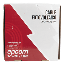 Kit Cable Fotovoltaico / 2 Rollos de 100 m (328 ft) / Calibre 10 AWG (6 mm²) / Cobre Tipo PV / 1000/2000 V / -40°C a 120°C