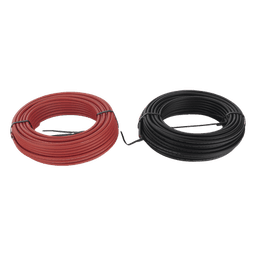 Kit Cable Fotovoltaico / 2 Rollos de 100 m (328 ft) / Calibre 10 AWG (6 mm²) / Cobre Tipo PV / 1000/2000 V / -40°C a 120°C