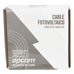 Kit Cable Fotovoltaico / 2 Rollos 25 m (82 ft) / 10 AWG 6 mm² / 1000/2000 V / -40°C a 120°C / Rojo/Negro