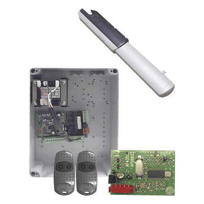 Kit de Operadores para Portones Vehiculares Abatibles de 2 Hojas / 3 m (9.8 ft) / 400 kg (880 lb) / Uso Residencial
