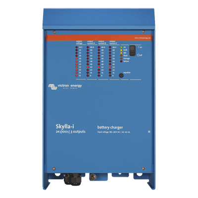 Skylla-i 24/100 / Cargador de Baterías para Ambientes Marinos 24 V, 100 A / Bancos de 500 a 1000 Ah 
