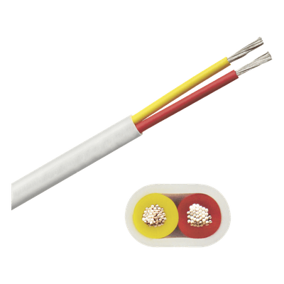 Cable plano grado marino / Calibre 14 / 2 conductores / 100 pies (328 pies) / 600V / 105°C