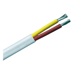 Rollo de cable plano grado marino calibre 12, de 2 conductores (rojo y amarillo) de 250 pies (76.2m).