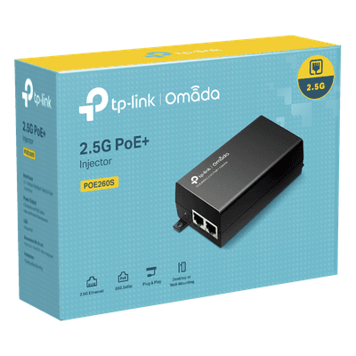 Inyector PoE+ (30W) / Gigabit 802.3 af/at / 2 puertos 10/100/1000 Mbps / Plug and Play / Fuente alimientación Integrada