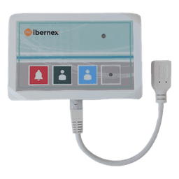 Terminal de Cama Inalámbrico / IP54 / ABS Antibacteriano / RF 433MHz / POCSAG / 400 m (1,312 pies) Alcance / Alimentación 2xAAA