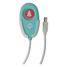 Terminal de Cama Inalámbrico / IP54 / ABS Antibacteriano / RF 433MHz / POCSAG / 400 m (1,312 pies) Alcance / Alimentación 2xAAA