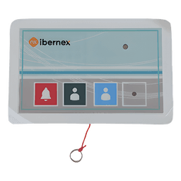 Terminal de Cama Inalámbrico / IP54 / ABS Antibacteriano / RF 433MHz / POCSAG / 400 m (1,312 pies) Alcance / Alimentación 2xAAA