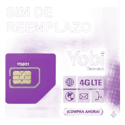 SIM de Reemplazo / 2G 3G 4G / Activación Automática / APN Configurable / Cobertura Nacional