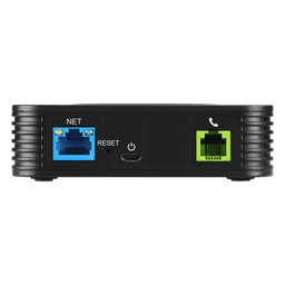 Adaptador de Teléfonos Analógicos ATA / 2 Puertos FXS / 2 Perfiles SIP / Ethernet 10/100 Mbps / Cifrado TLS y SRTP / Conferencia 3 Vías