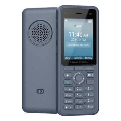 Teléfono IP Wi-Fi Inalámbrico WP836 / Wi-Fi 6 Doble Banda / IP69K Resistente a Exteriores / Batería 3000 mAh / 4 Conferencias / Bluetooth Integrado / USB Tipo C / Compatibilidad con Códec Opus HD