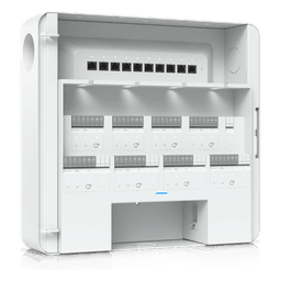 Concentrador de Acceso Empresarial / Control de 8 Puertas / 8 Puertos PoE / Respaldo de Batería 32-48 VCC / Carcasa de Acero y Policarbonato