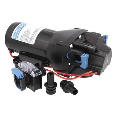 Bomba a Presión / 24 Vca / 15 lpm (4 gpm) / 40 psi / Autocebante 1,5 m (4.9 ft) / Manguera 1/2" (13 mm)