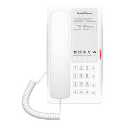 Teléfono IP Hotelero / 2 Líneas SIP / 5 Teclas Programables / Puerto USB-A 5V/2A / PoE 802.3af / Audio HD Manos Libres