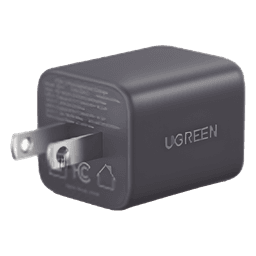 Cargador rápido GaN 1A1C de 20 W y 2 puertos