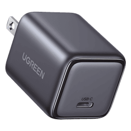 Cargador Mini de 30W | 1 USB-C de Carga Rápida | Tecnología GaN II | Carga Inteligente | Múltiple Protección | Mayor Eficiencia Energética | Tamaño Compacto.