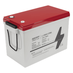 Batería de Litio de Ciclo Profundo / 12.8 Vcc 280 Ah (3.58 kWh) / LiFePO4 / 6000 Ciclos / Descarga 140 A / Carga Rápida 100 A / BMS con Corte a 11.2 V