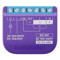 Switch Relevador Inteligente conectividad inalambrica Wifi y BLE / Salida Contacto Seco / Compatible con asistentes de voz / Dimensiones 42x36x16 mm
