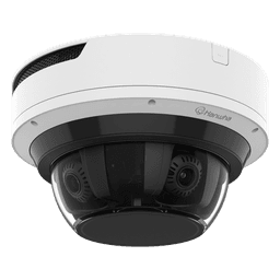 Camara IP Multi sensor 8MP x 4 CH con Inteligencia Artificial y licencia LUMEO / Lente Motorizado de 3.3 a 5.7mm / WDR 120dB / Protección IP66 / IK10 / NEMA4X 