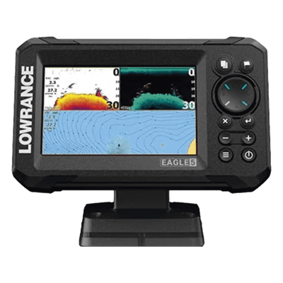 Eagle-5 ecosonda en pantalla horizontal IPS de 5 pulgadas, incluye transductor skimmer 50/200 kHz