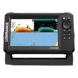 Eagle-7 ecosonda en pantalla horizontal IPS de 7 pulgadas, incluye transductor skimmer 50/200 kHz