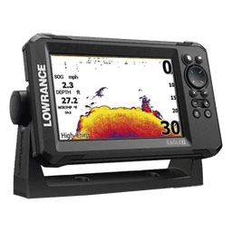 Eagle-7 ecosonda en pantalla horizontal IPS de 7 pulgadas, incluye transductor skimmer 50/200 kHz