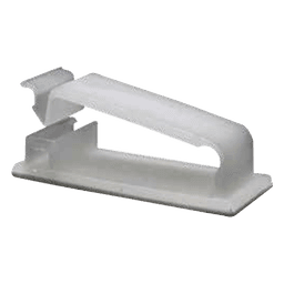 Clip Organizador de Cables / Auto-Adherible / 5 Unidades / Soporte 8.0 mm (6 AWG) / Carga 250 g (0.551 lb) / -5°C a 65°C (23°F a 149°F)