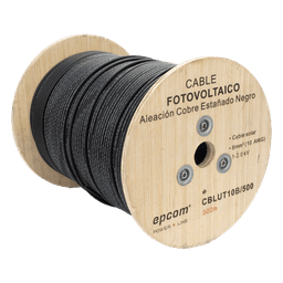 Cable Fotovoltaico / 6 mm² (10 AWG) / 2000V / Rango Térmico -40°C a 120°C / Rollo 500 m / UL 4703 y TUV