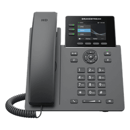 Teléfono IP Grado Operador / 3 Líneas / 12 Botones Virtuales Multiuso / Pantalla LCD 2.8 Pulgadas / Puertos Gigabit con PoE / Audio HD / Compatible con GDMS