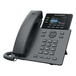 Teléfono IP / 3 Líneas SIP / 12 Botones Virtuales Programables / Pantalla LCD 2.8 Pulgadas / Puertos Gigabit con PoE / Audio HD