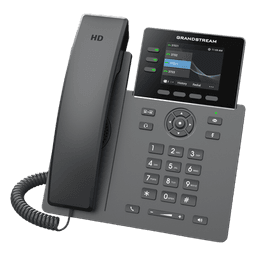 Teléfono IP / 3 Líneas SIP / 12 Botones Virtuales Programables / Pantalla LCD 2.8 Pulgadas / Puertos Gigabit con PoE / Audio HD