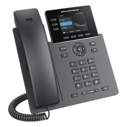 Teléfono IP / 3 Líneas SIP / 12 Botones Virtuales Programables / Pantalla LCD 2.8 Pulgadas / Puertos Gigabit con PoE / Audio HD