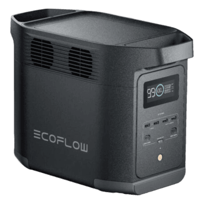 Estación de Energía Portátil de 980Wh Litio LFP / 10 Puertos AC 500 W (Max. 1000W) / 2 USB-C 100W / Cargador de Coche 10A a 12.6V / Conectividad WiFi y Bluetooth (App) / Carga Solar 500W Max.
