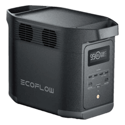 Estación de Energía Portátil de 980Wh Litio LFP / 10 Puertos AC 500 W (Max. 1000W) / 2 USB-C 100W / Cargador de Coche 10A a 12.6V / Conectividad WiFi y Bluetooth (App) / Carga Solar 500W Max.