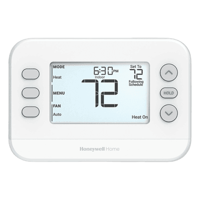 Termostato programable de una etapa 1H/1C con placa de montaje UWP, serie FocusPRO P200