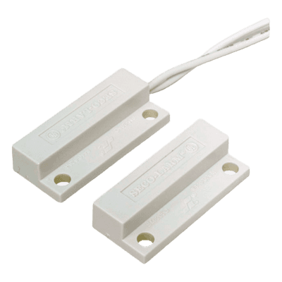 Contacto Magnético de Superficie / Miniatura / Lazo Cerrado / Gap 19 mm (0.75 in) / Cables Laterales 381 mm (15 in) / ABS Resistente a Intemperie