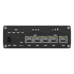Router Industrial 5G LTE con 2 Ranuras SIM/ 5 Puertos Gigabit/ Wi-Fi con Doble Banda/ Soporta VPN Servidor-Cliente/ Compatible con RMS