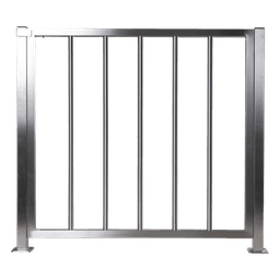 Puerta de Medio Cuerpo / Acero Inoxidable / 100 cm (3.3 ft) Ancho / 90 cm (2.9 ft) Alto / Control de Acceso